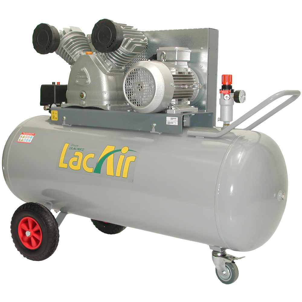 Compresseur pro vitesse lente 200 l 11 bar 36 m³/h LACME Twinair 36/200t - 464200