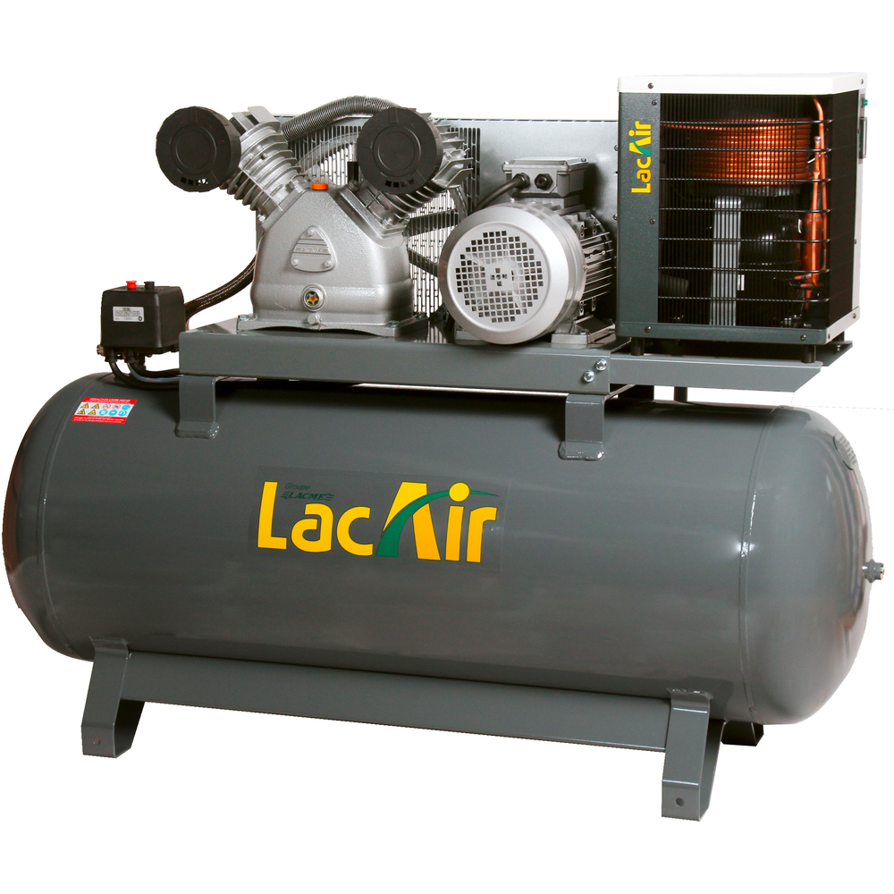 Compresseur fixe atelier 270 l 10 bar vitesse lente LACME Twinair 40/270sc - 464414
