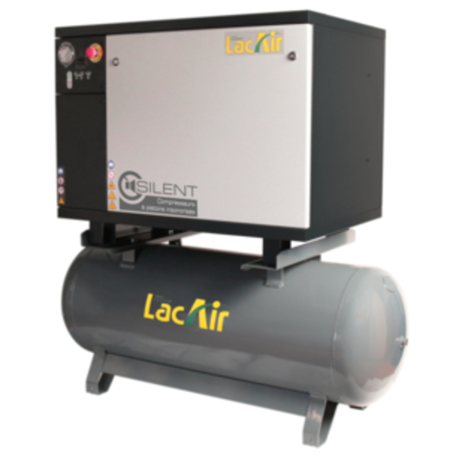 Compresseur Fixe Insonorisé C51/270 ET - 50,2 m³/h triphasé - 270 Lt 10 bar LACME - 464864