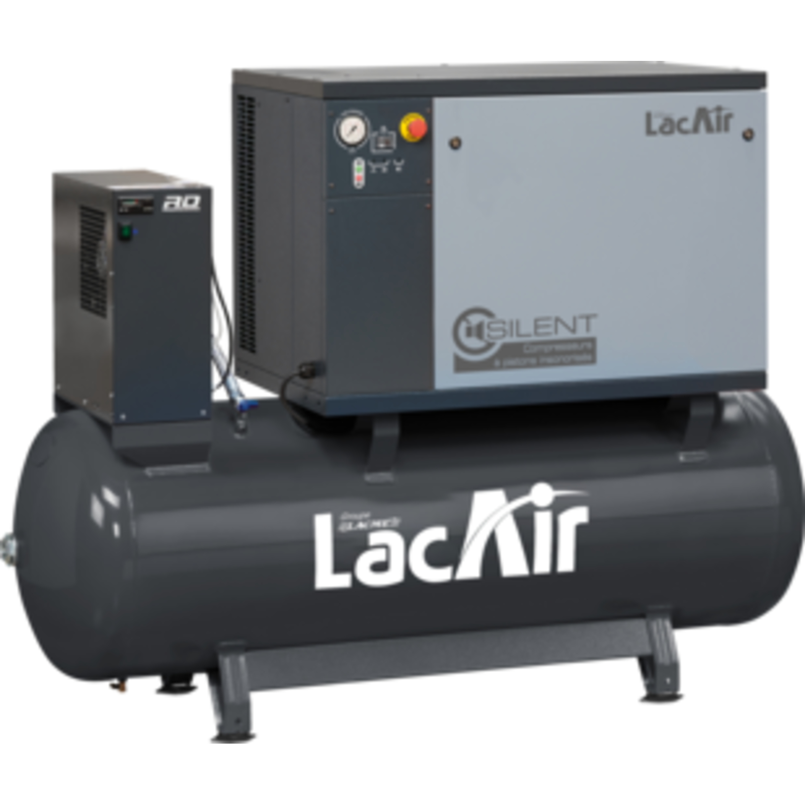 Compresseur Insonorisé C51/270 SC-ET - 50,2 m³/h triphasé  270 Lt - 10 bar avec sécheur LACME - 464877