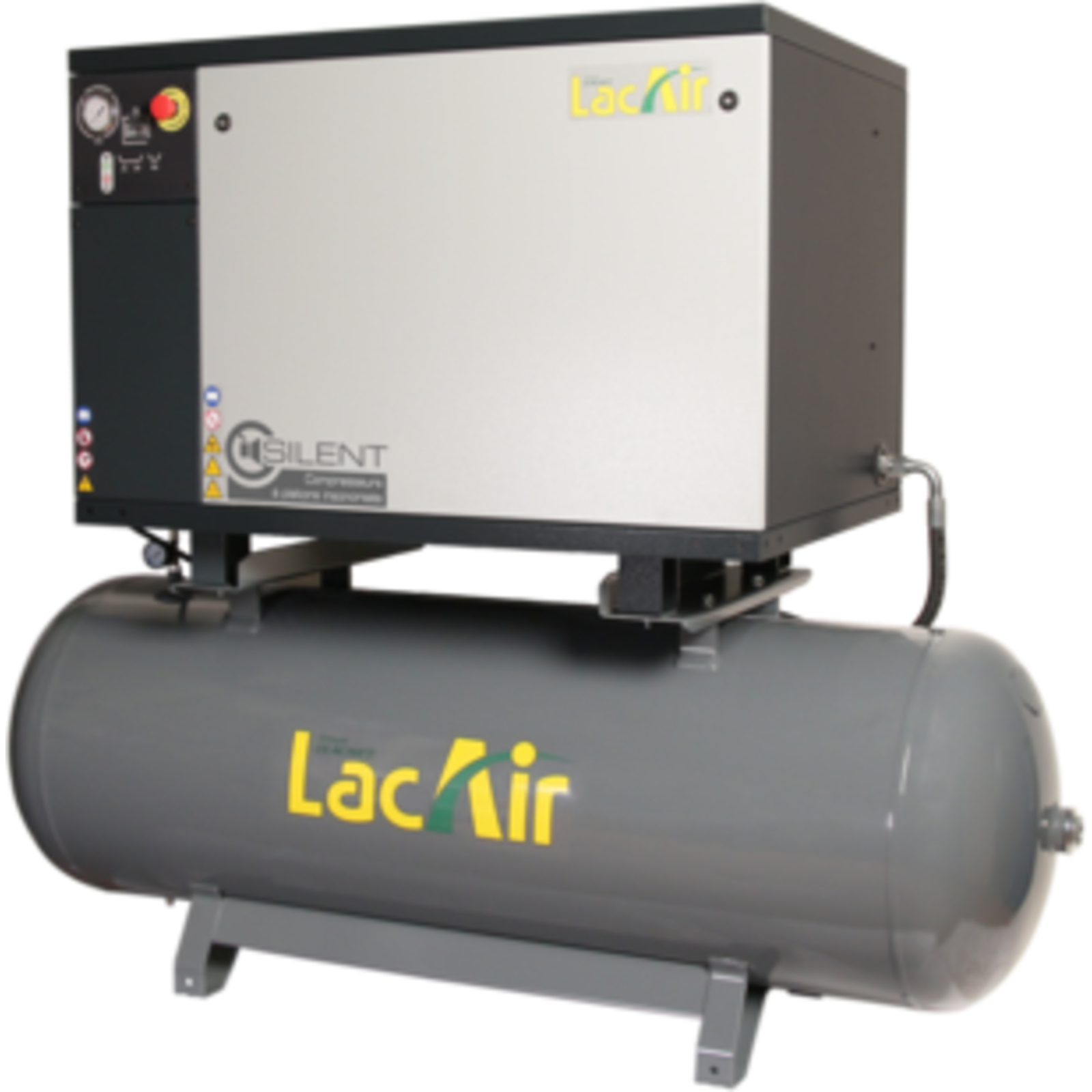 Compresseur Fixe Insonorisé C65/500 ET - 64,6 m³/h triphasé - 500 Lt 10 bar LACME - 464916