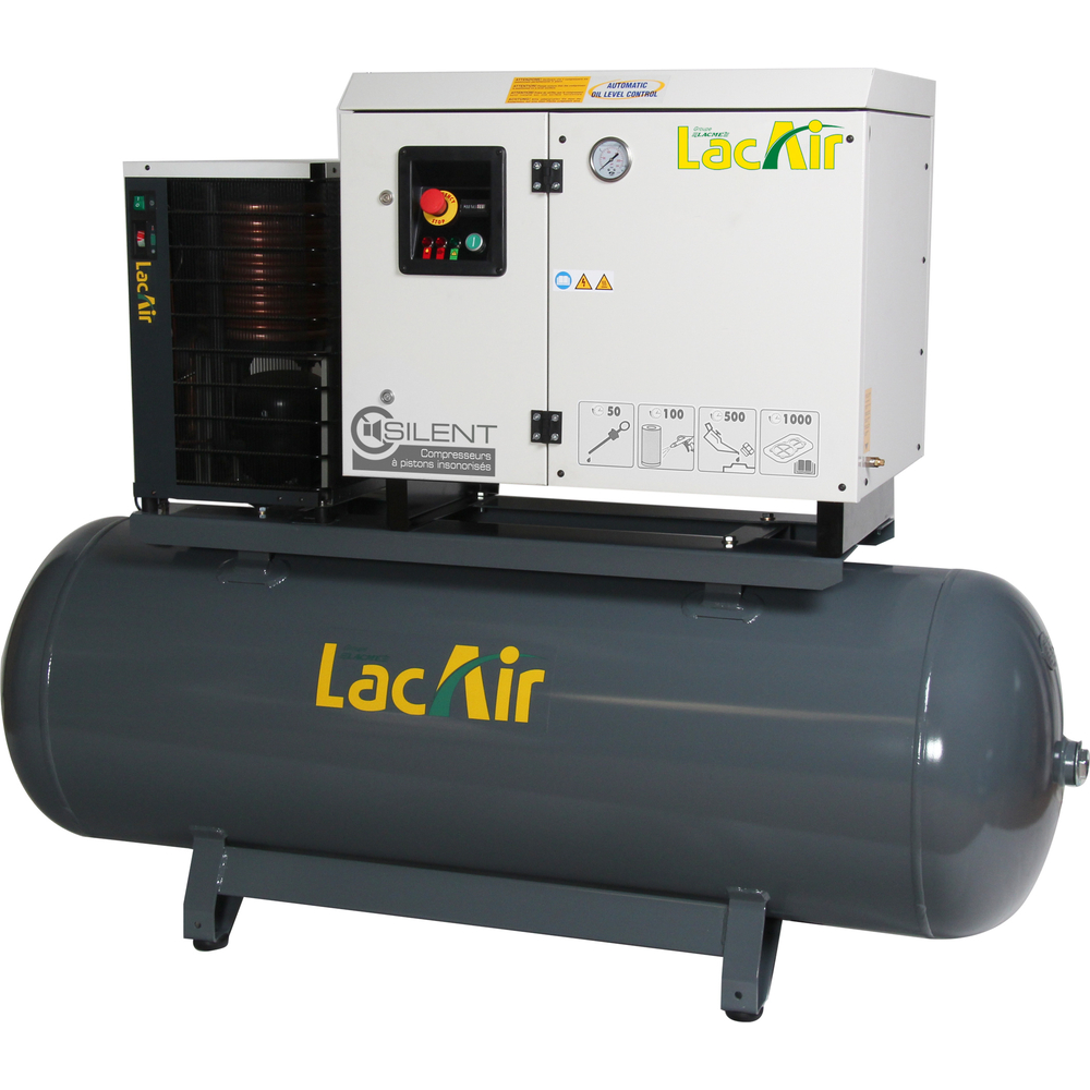Compresseur silencieux 500 l 10 cv 64,2 m³/h LACME silent C64/500 SC-D - 464920