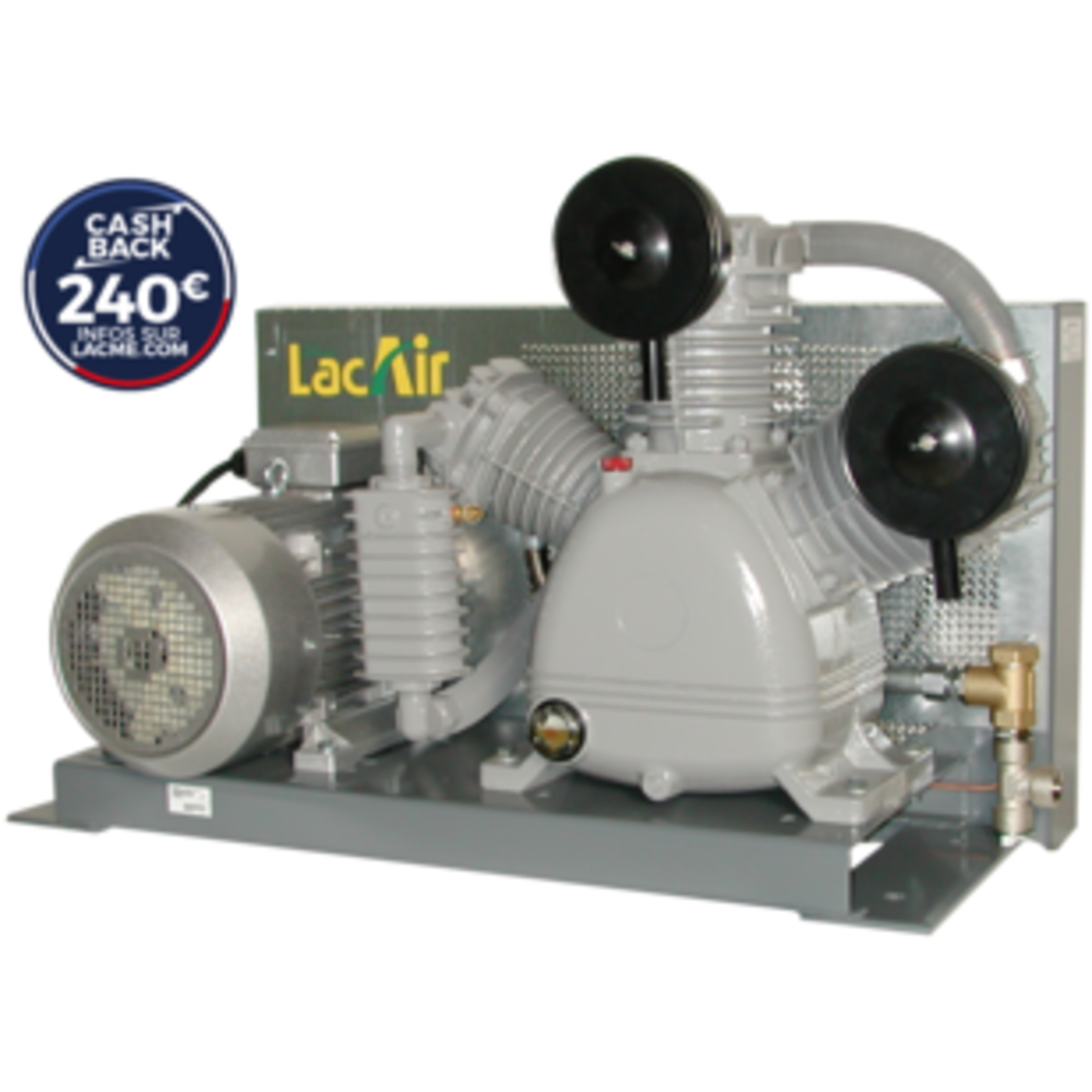 Platine FIXAIR 60WB-HP 60 m³/h - 13 CV triphasée - biétagé 14 bar LACME - 465611