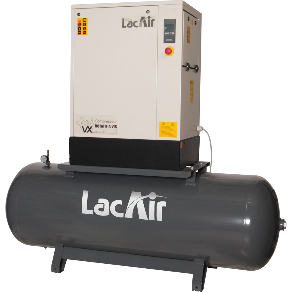 Compresseur à vis 500 l 7,5 cv 41,6 m³/h LACME VX 7,5/500 LT - 469371