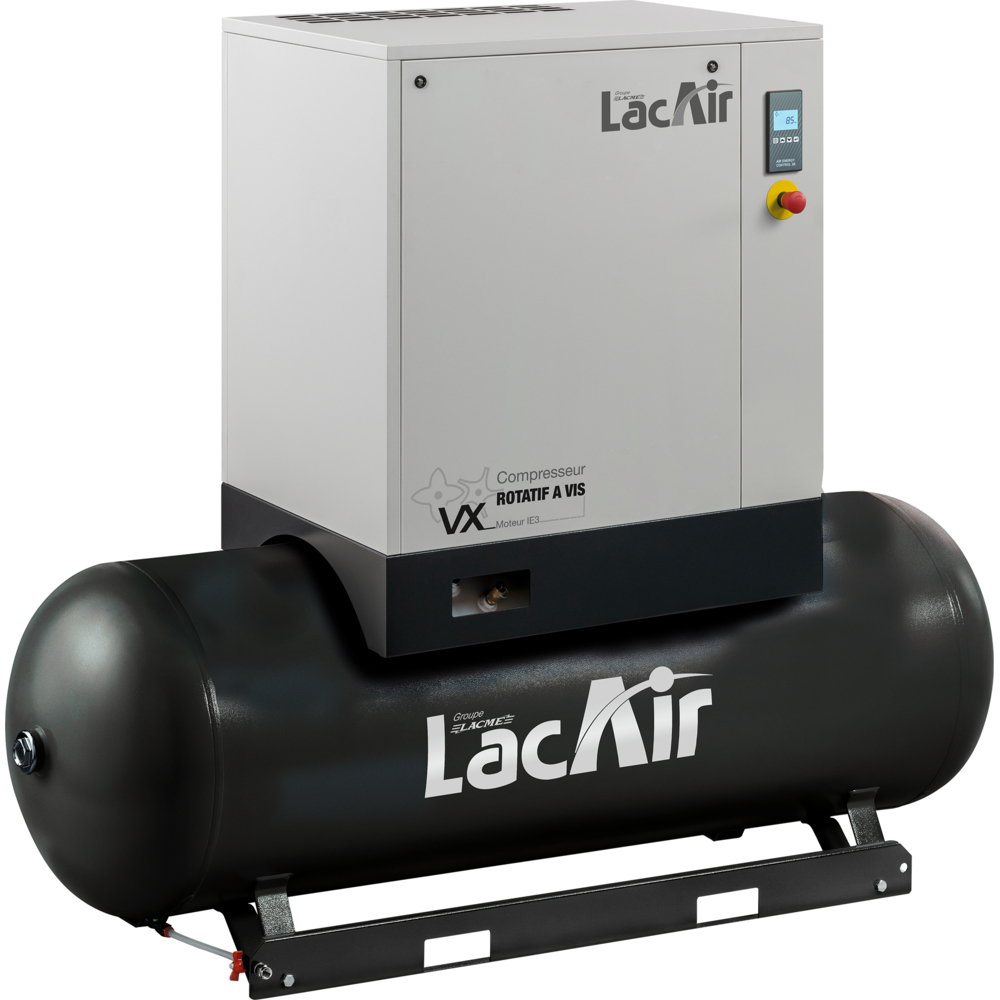 Compresseur à vis 500 l 10 cv 59,8 m³/h LACME VX 10S/500 LT - 469401