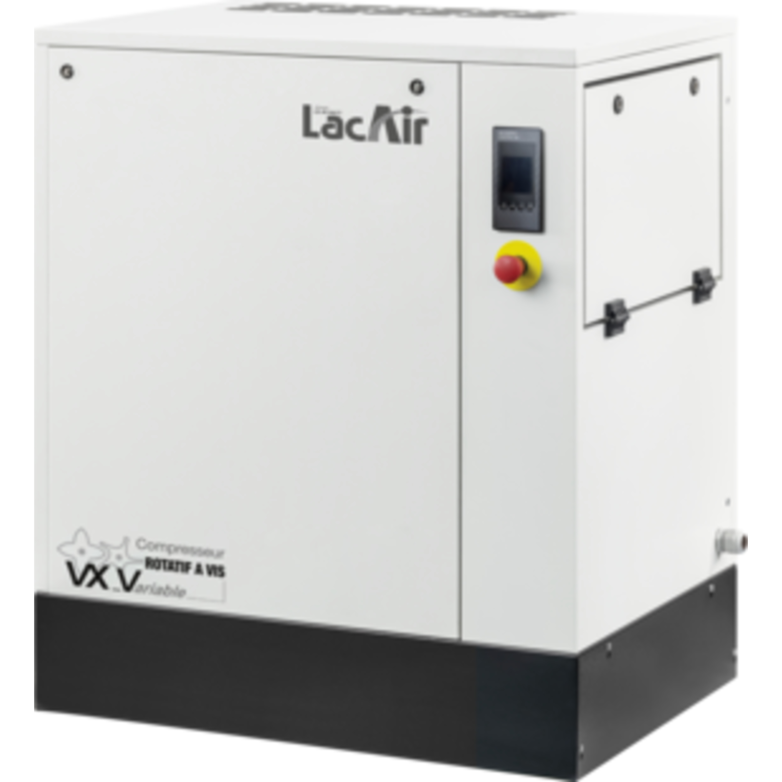 Compresseur à vis variable VX-V20 - 31,2 à 103,6 m³/h - 20 CV triphasé IE3 - 10 bar LACME - 469406