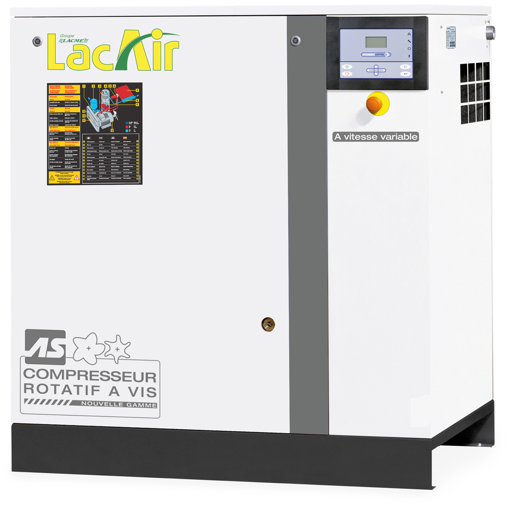 Compresseur vis variable 30 cv 184,8 m³/h 12,5 bar LACME asv 30 Triphasé - 469604
