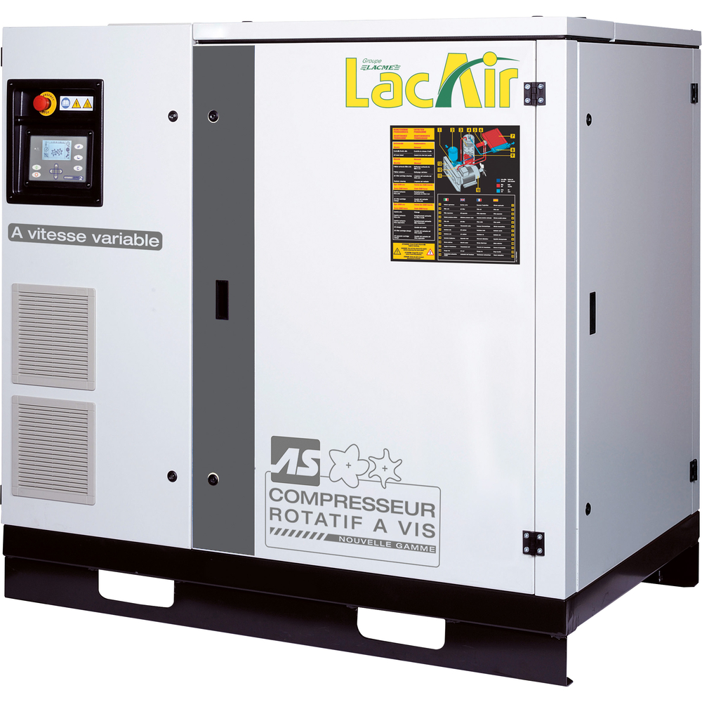 Compresseur vis variable 50 cv 333 m³/h 9,5 bar LACME asv 50 Triphasé - 469804
