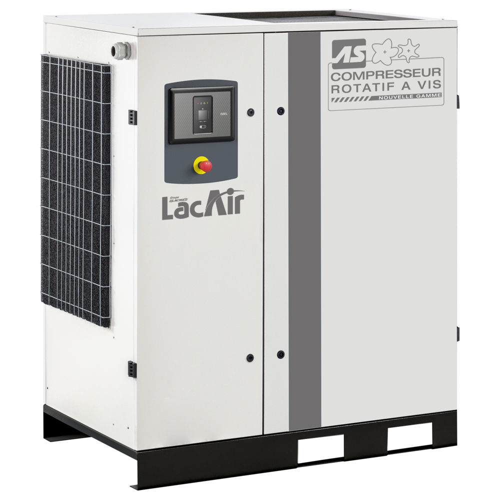Compresseur à vis 60 cv tri 400 m³/h 9,5 bar LACME as61dr bloc vis lubrifié direct Triphasé - 469850