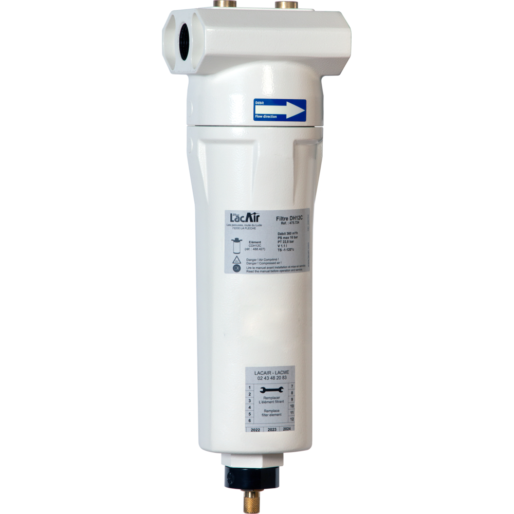 Filtre déshuileur dh12c - 120 m³/h - 3/4