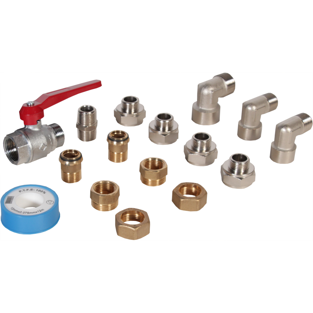 Kit de raccords n°4 pour montage préfiltre pf8b et filtre déshuileur dh8b LACME - 478758