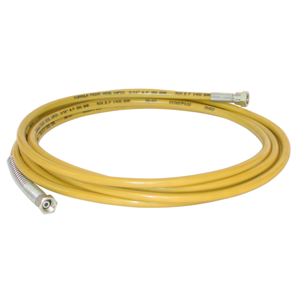 Tuyau produit airless haute pression pu renforcé ø intérieur 3/16