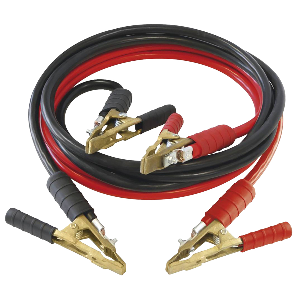 Câble de démarrage 600 a. 4 m - 25 mm². 100% cuivre..câble 100% cuivre et pinces type bronze LACME - 521400