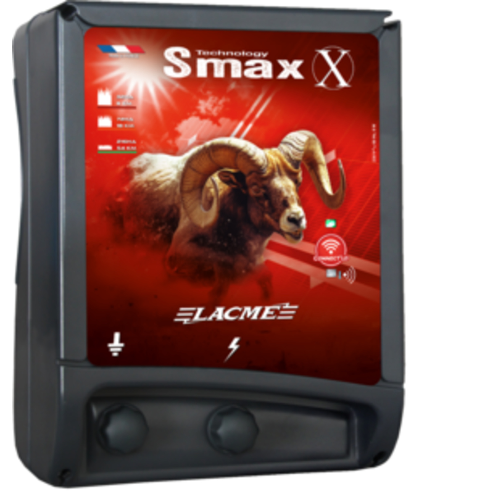 Électrificateur de clôture électrique SMax X Connect'LD 230 V - 10 J Compatible L.BOX LD LACME - 609350