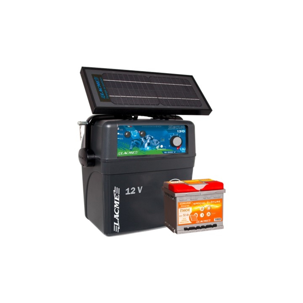 Electrificateur solaire Secur Zenith 7,2 W 15000 V 13 J délivrés - LACME - 613301