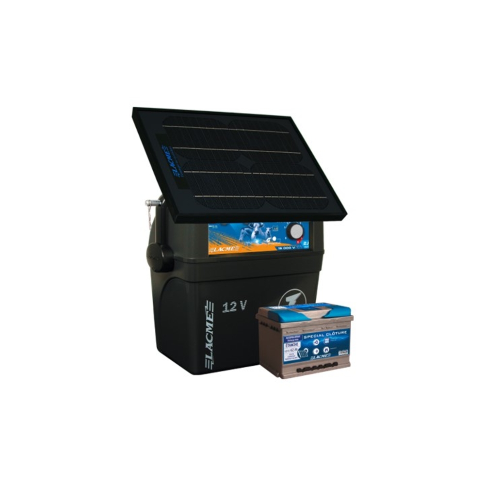 Electrificateur solaire Secur Star 14 W 15000 V 2 J délivrés - LACME - 613501