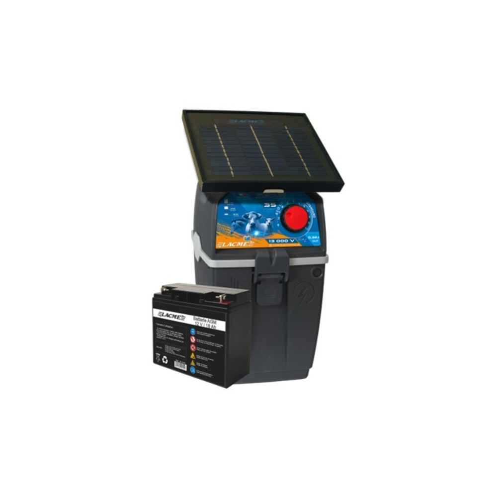 Electrificateur solaire Secur 35 solaire 3 W complet 13000 V 032 J délivrés - LACME - 615451