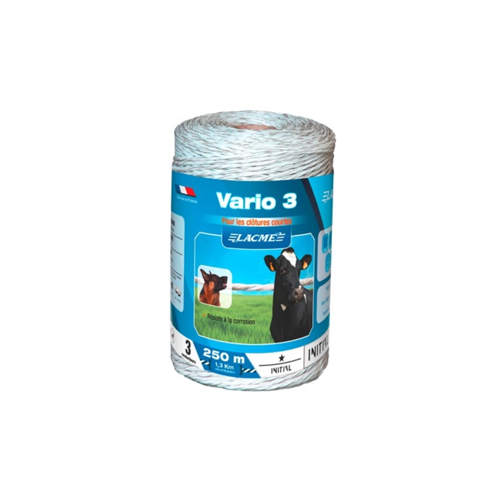 Fil vario 3 3 Conducteurs Bobine 250 m - LACME - 630850