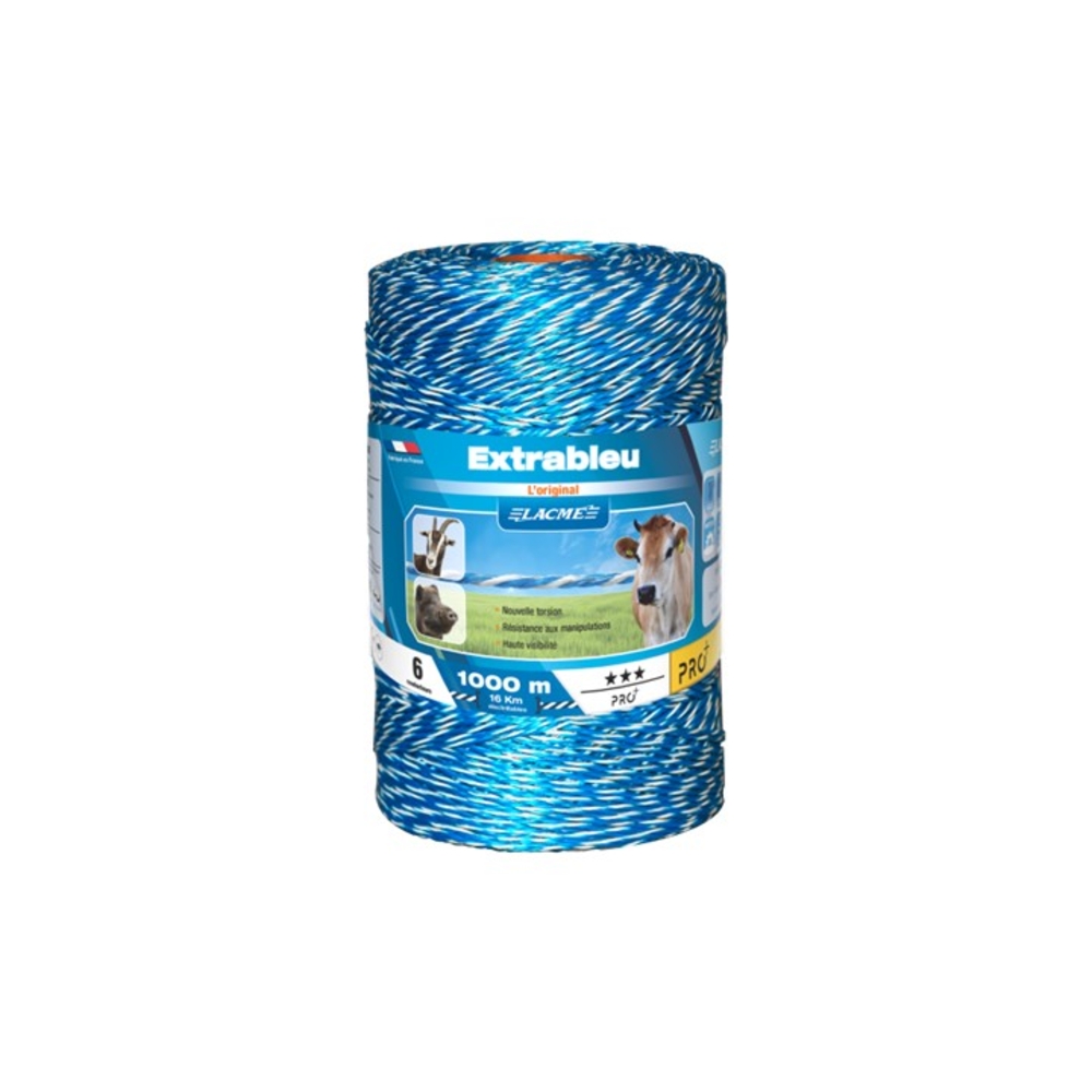 Fil extrableu 6 Conducteurs Bobine 1000 m - LACME - 631100