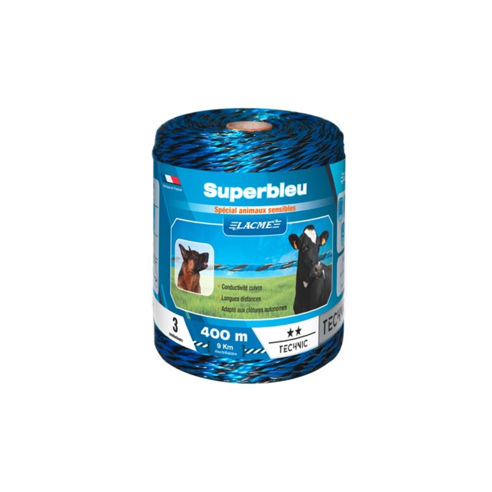 Superbleu 3 Conducteurs Bobine 400 m - LACME - 631600
