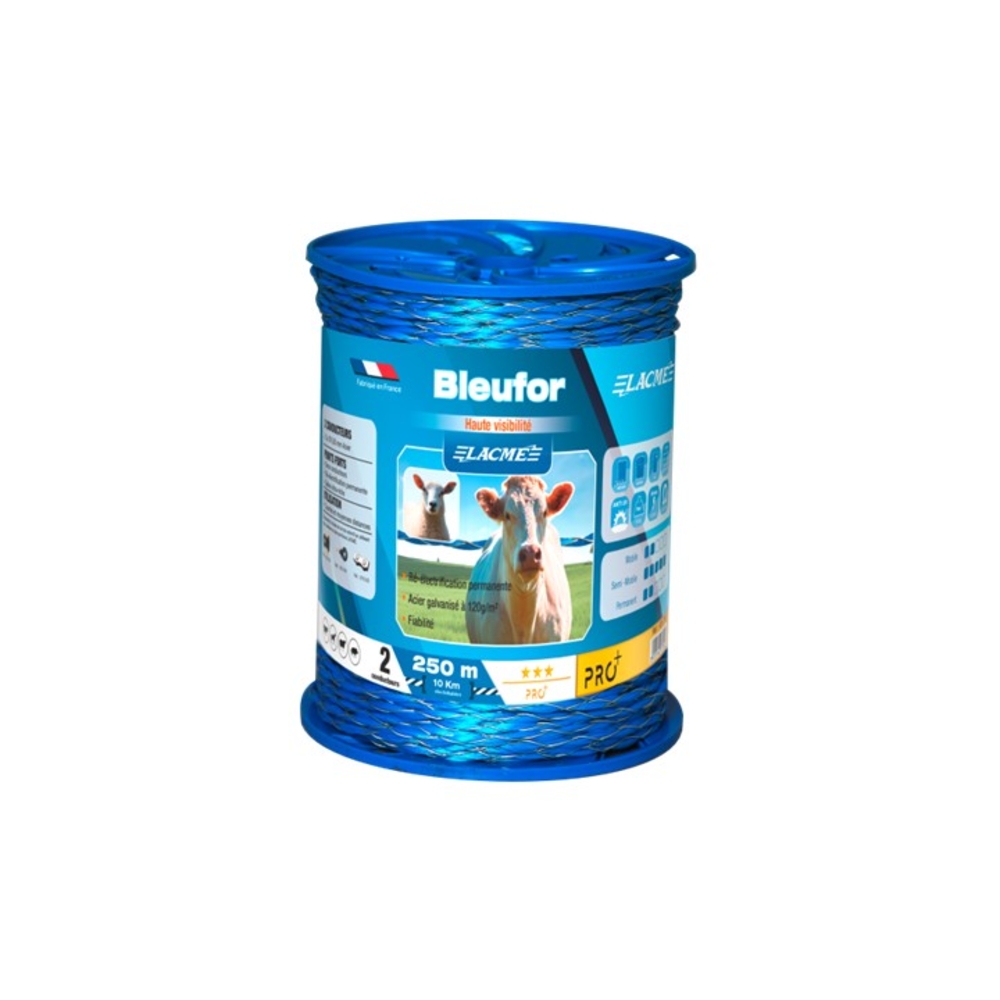 Fil bleufor 2 Conducteurs Bobine 250 m - LACME - 631700