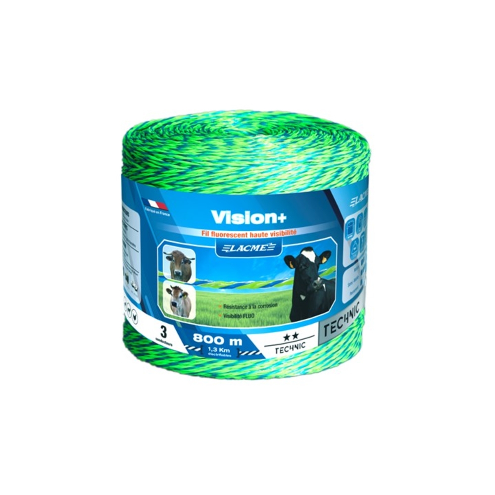 Fil vision+ 3 Conducteurs Bobine 800 m - LACME - 631850