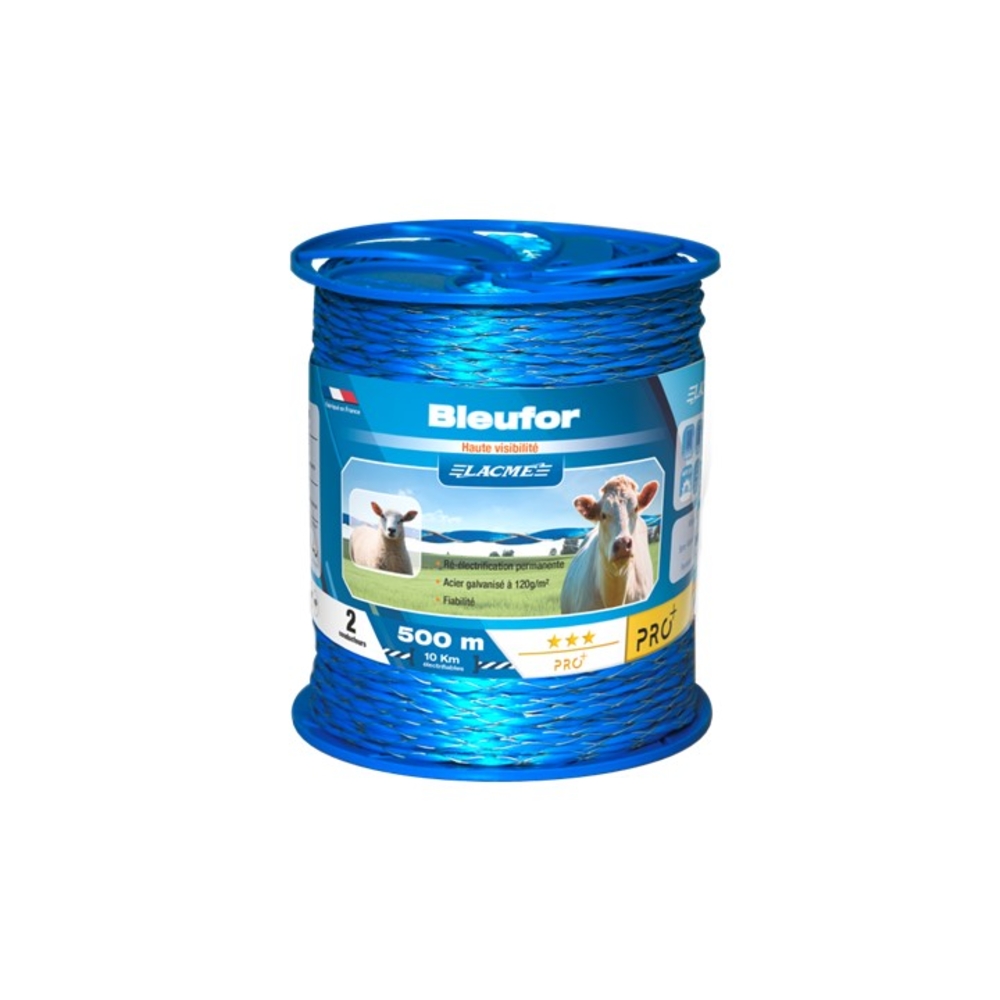 Fil bleufor 2 Conducteurs Bobine 500 m - LACME - 631900