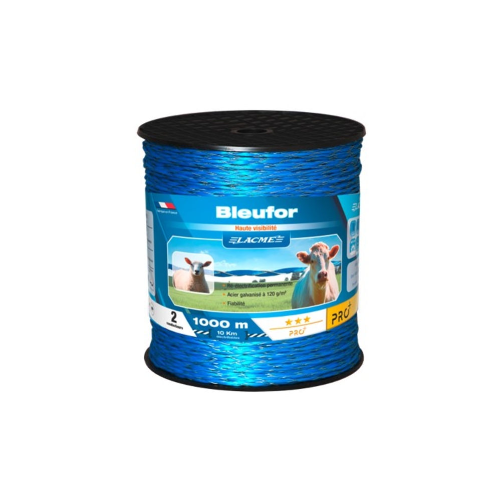 Fil bleufor 2 Conducteurs Bobine 1000 m - LACME - 632000