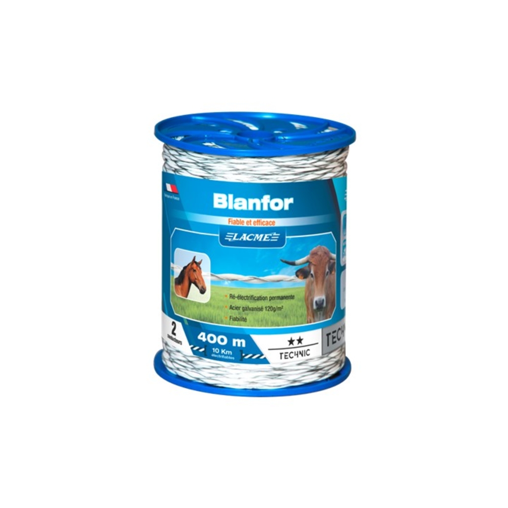 Fil blanfor 2 Conducteurs Bobine 400 m - LACME - 632600