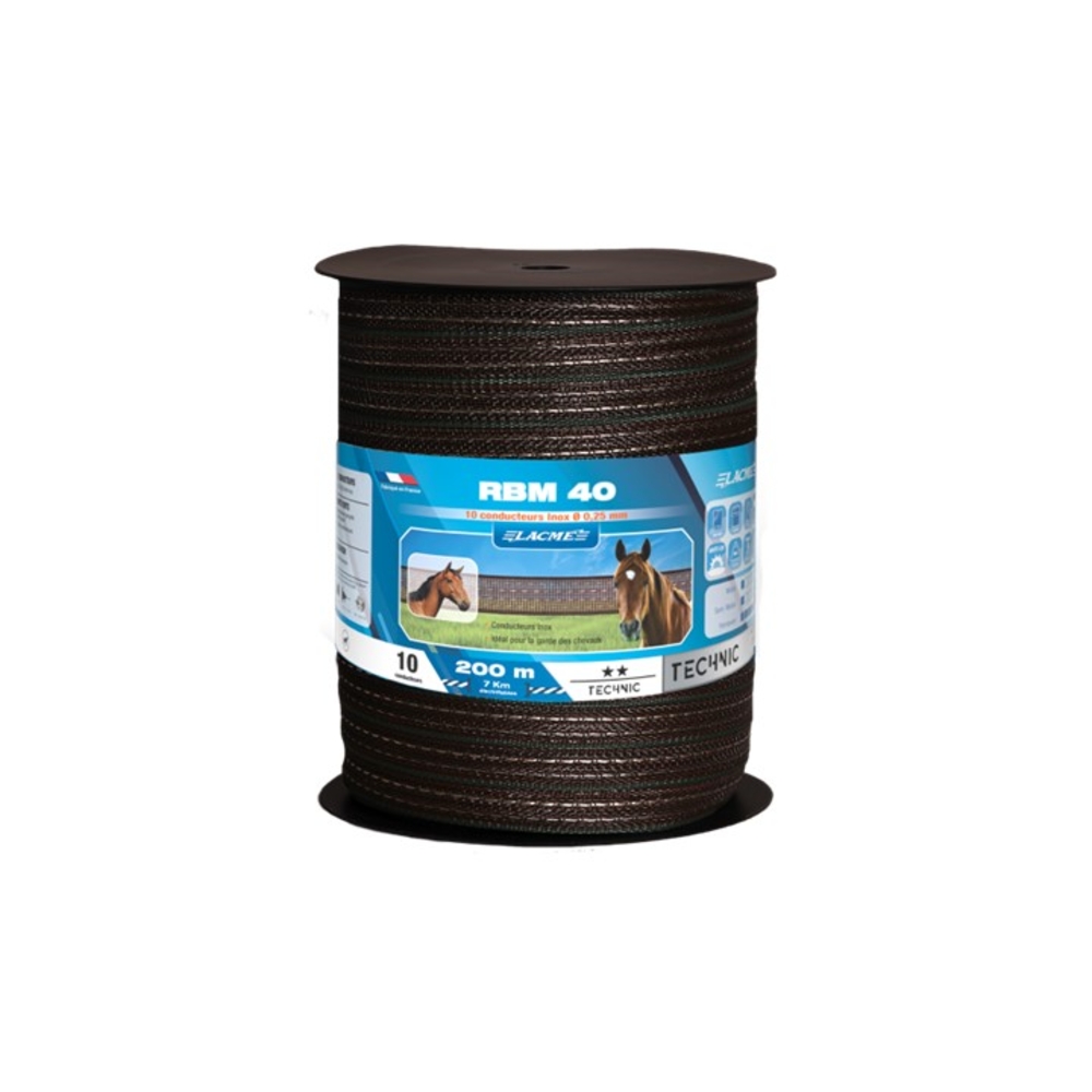 RBM40 10 Conducteurs Bobine 200 m - marron - LACME - 635950