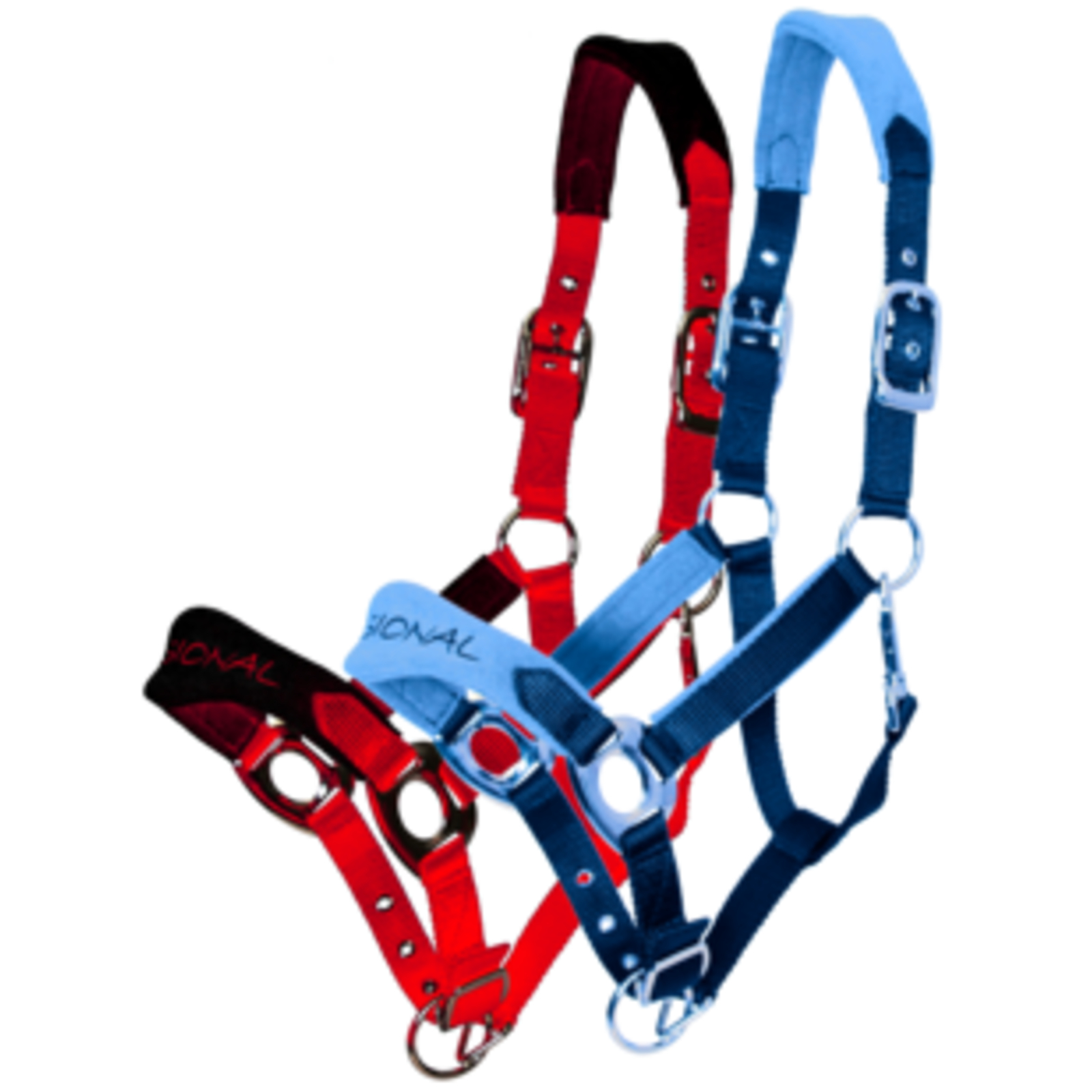 Licol Confort Poney Rouge Noir LACME - 801165