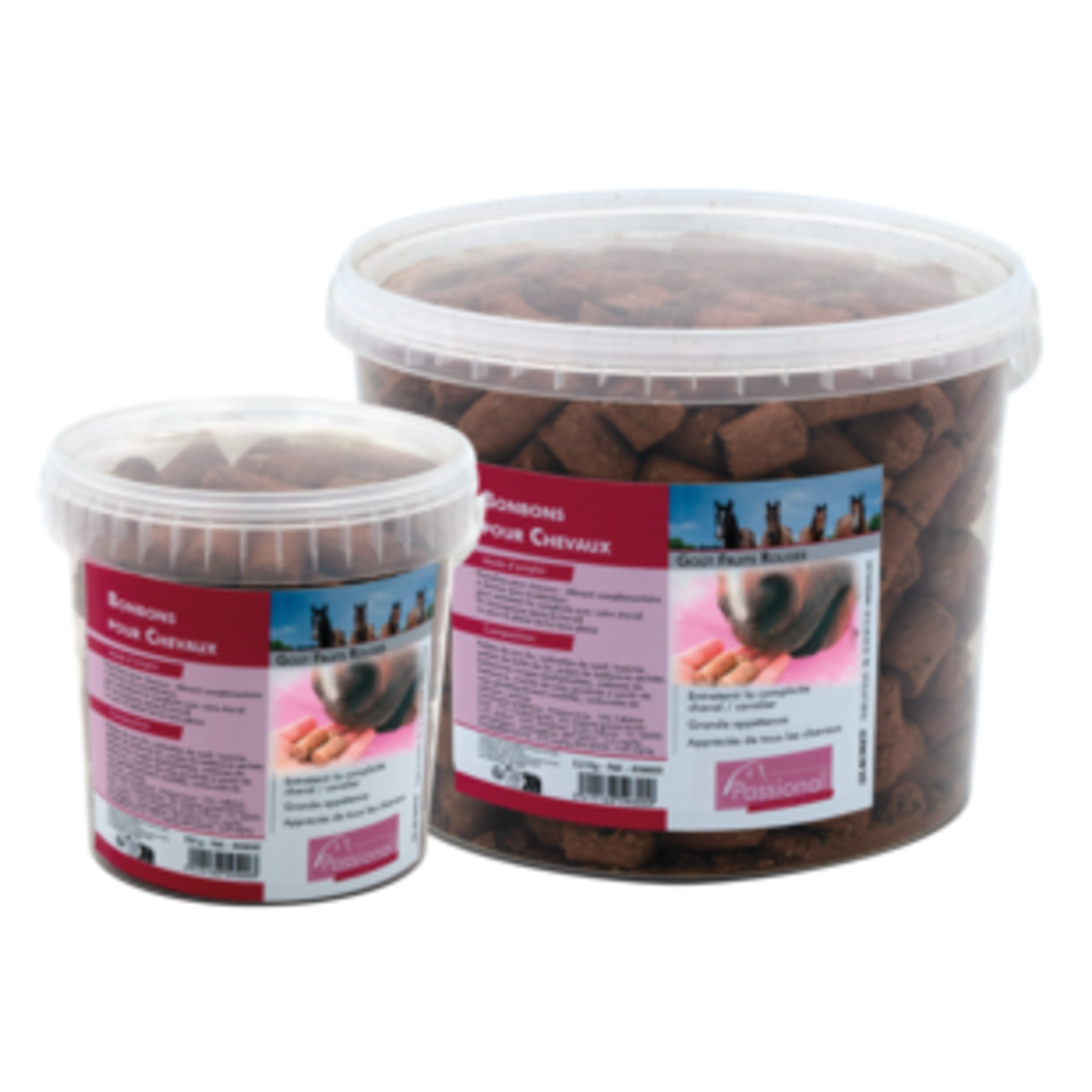 Bonbons Pour Chevaux Goût Fruits Rouges En Seau 750 G LACME - 859500