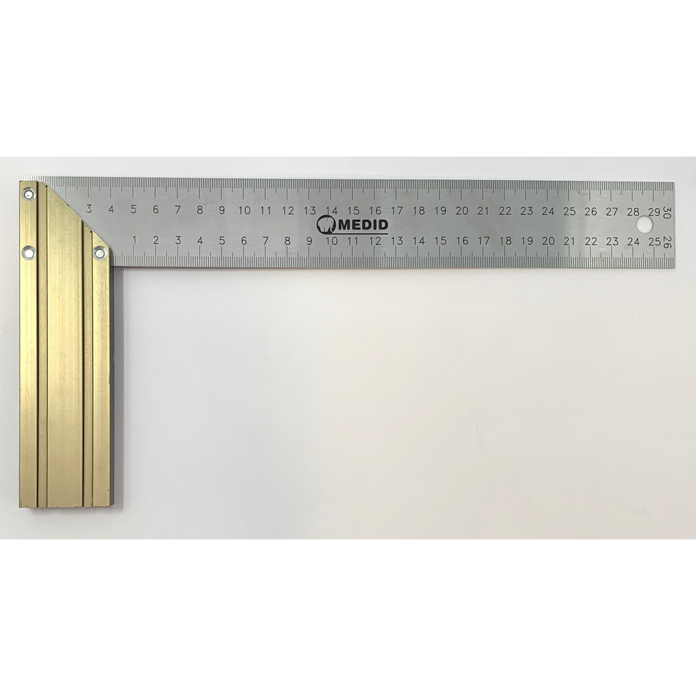 Equerre prof en acier inox et talon el alu rectifié 300mm MEDID - 2050