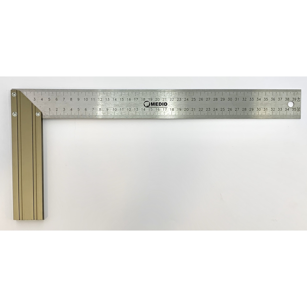 Equerre en acier inox et talon en alu rectifié 400mm MEDID - 2051