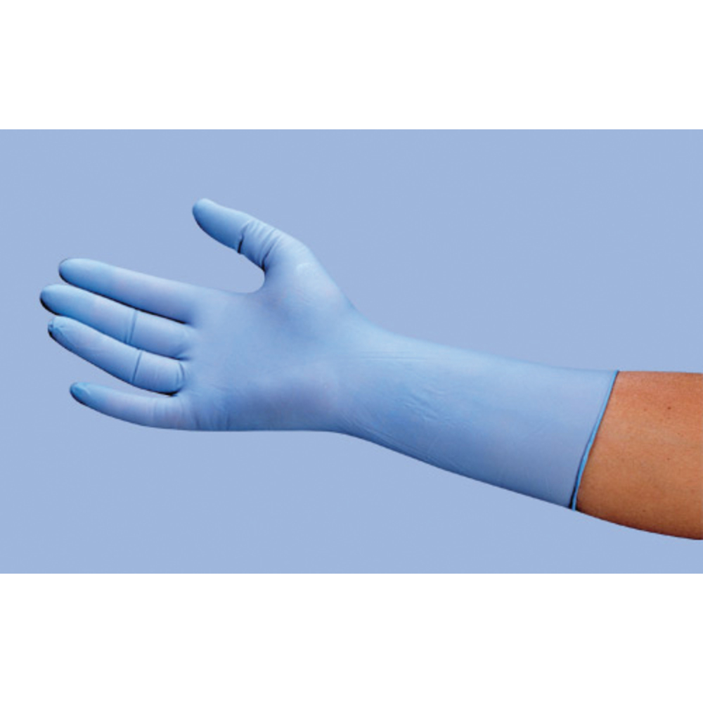 GANT JETABLE NITRILE BLEU LONG BTE100 TL