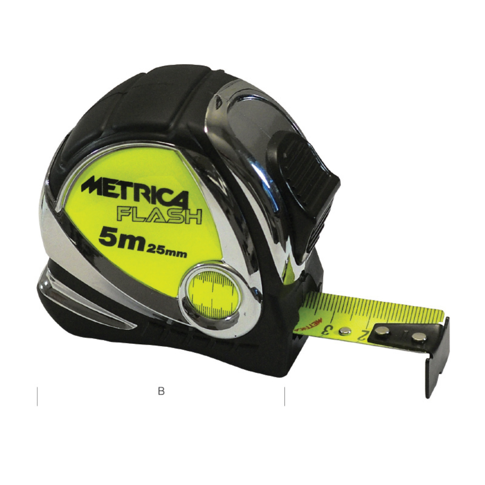 Mètre ruban METRICA FLASH 5m x 25mm - 08975