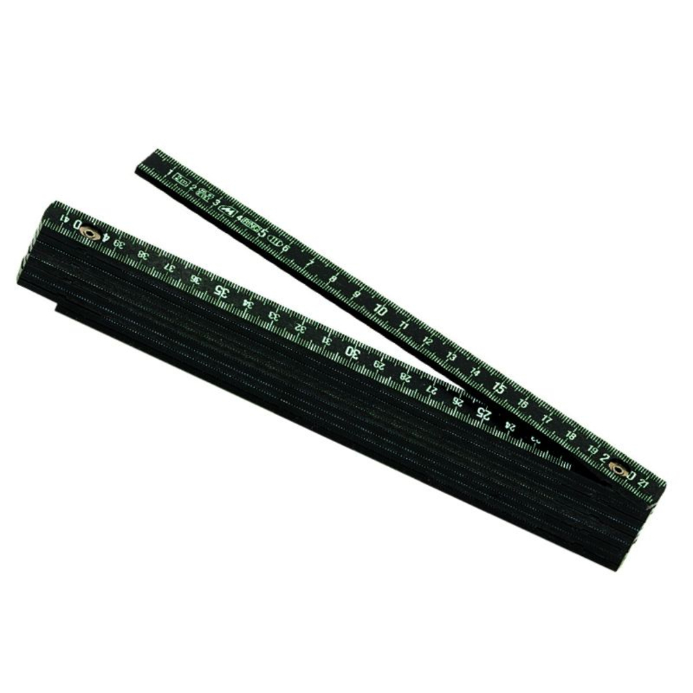 Mètre pliant fibre de verre 2m  METRICA 2M NOIR - 18030