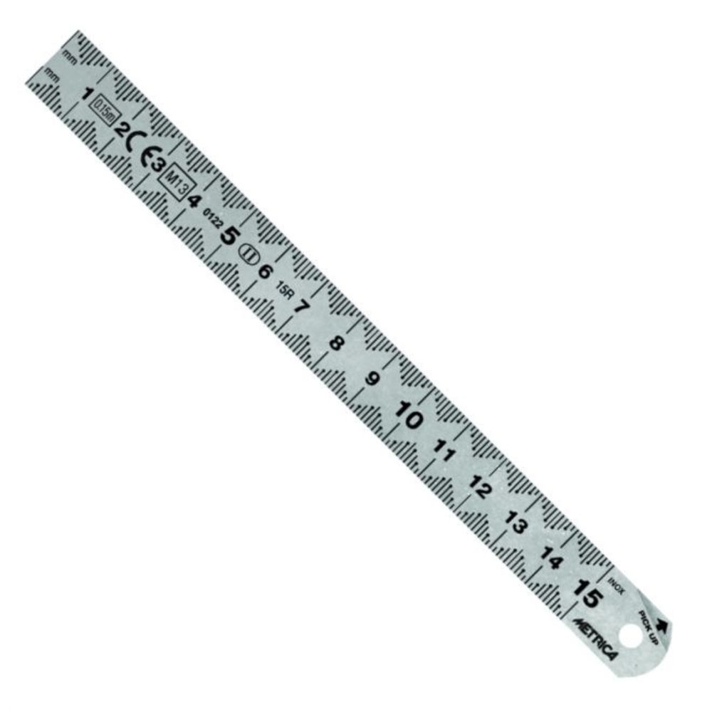 Règle inox lecture facilitée 300x30mm METRICA - 24320