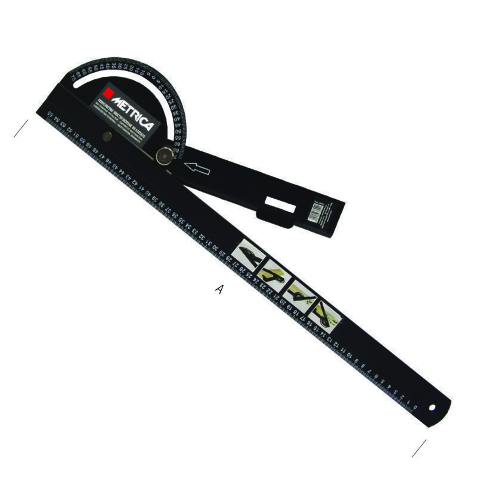 Rapporteur D’angle Multifonctions « 4 In 1 » METRICA - 36550