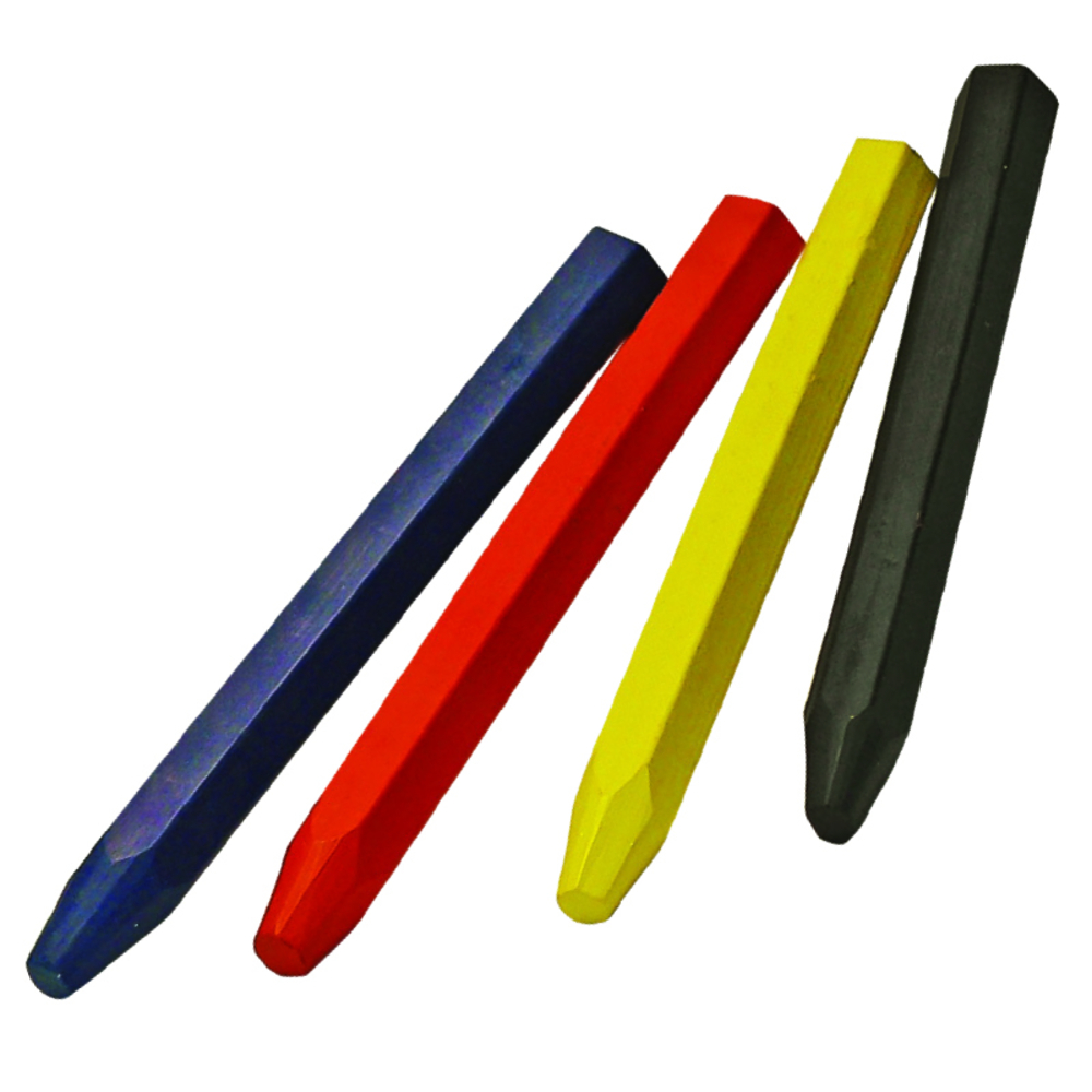 Craie hexagonal .12p.rouge METRICA - 50040