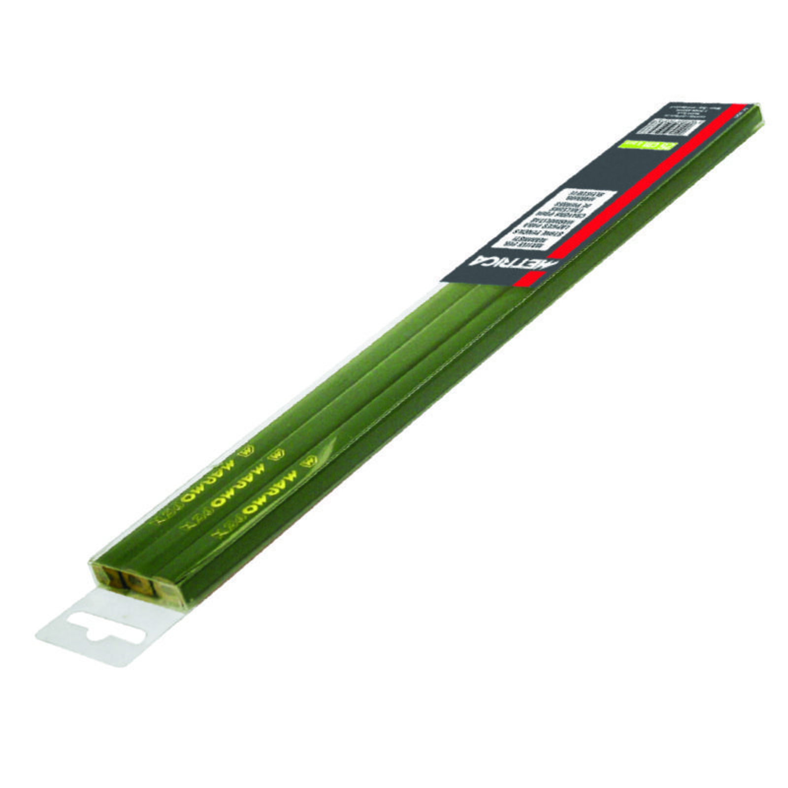 Blister De 3 Pièces Accrochable Crayons De Tailleurs 30 Cm METRICA - 50392