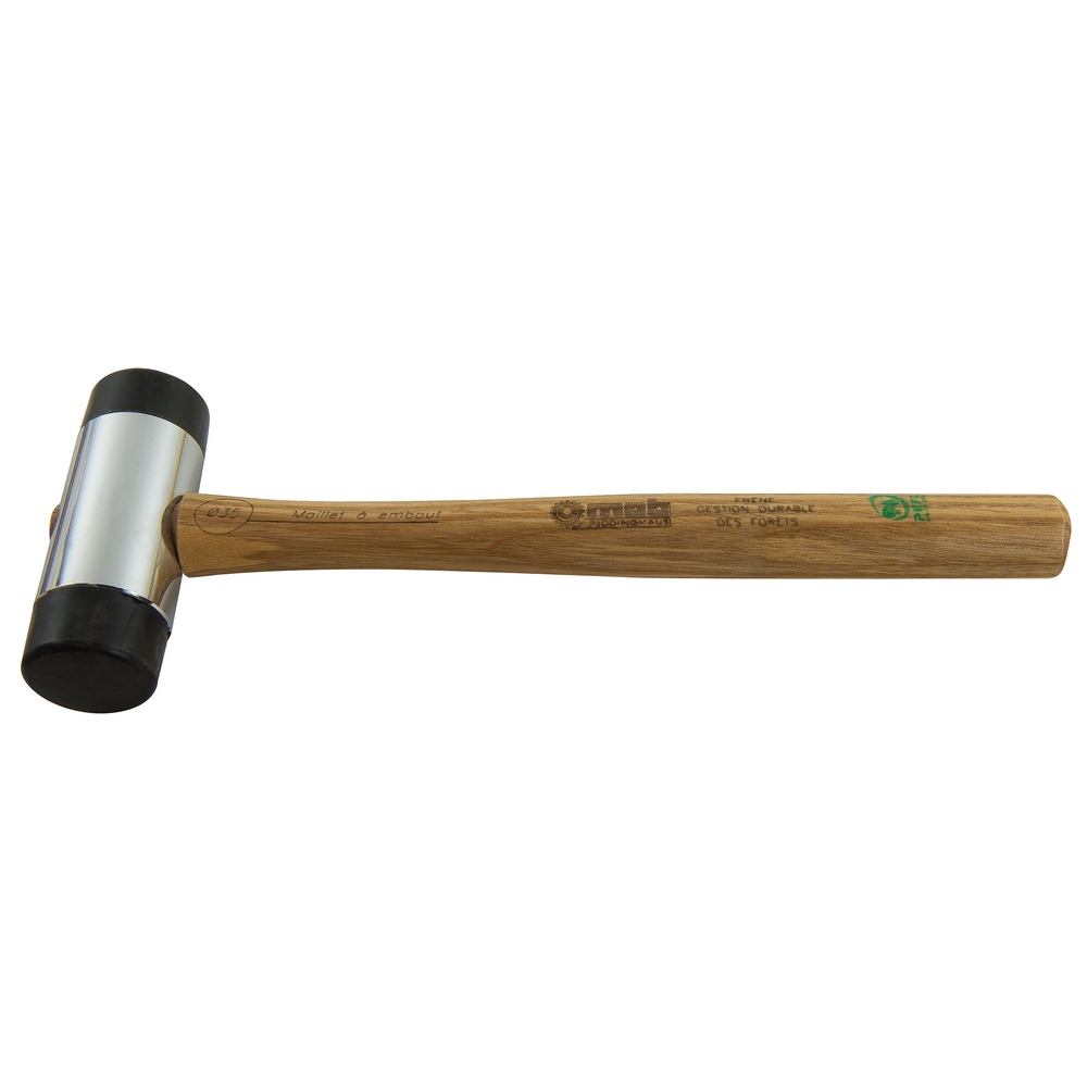 MAILLET EMBOUT PLASTIQUE 35 MANCHE FRENE MOB - 0395035201