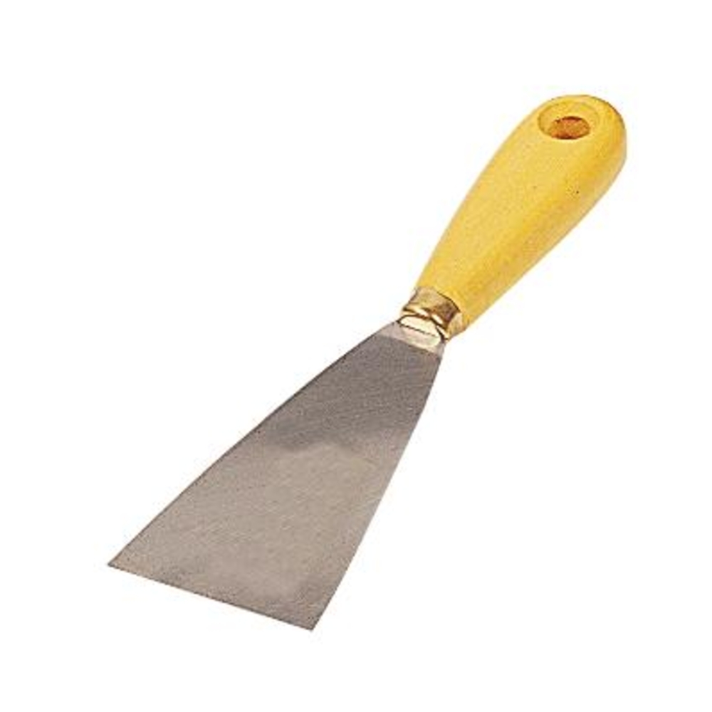 COUTEAU PEINTRE ACIER 8 CM MANCHE BOIS MONDELIN - 220080