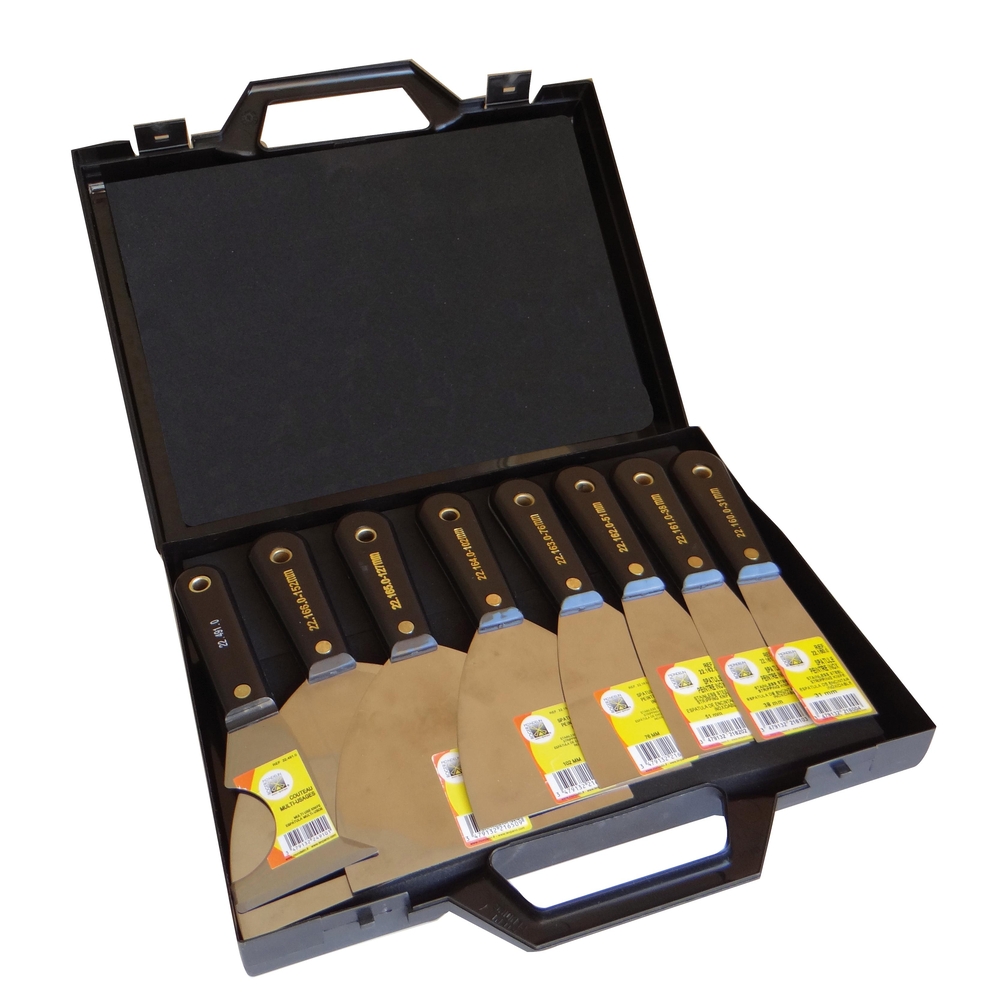 MALLETTE 7 SPATULES PEINTRE + COUTEAUX MULTI-USAGES MONDELIN - 221679