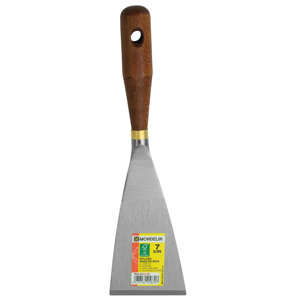 RIFLARD 7 CM MANCHE BOIS MONDELIN - 225870