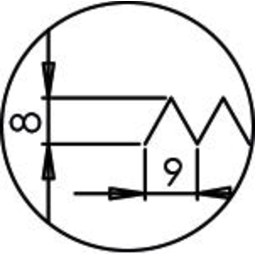 ERGOLAME DENTE 8X8 600MM MONDELIN - 227930