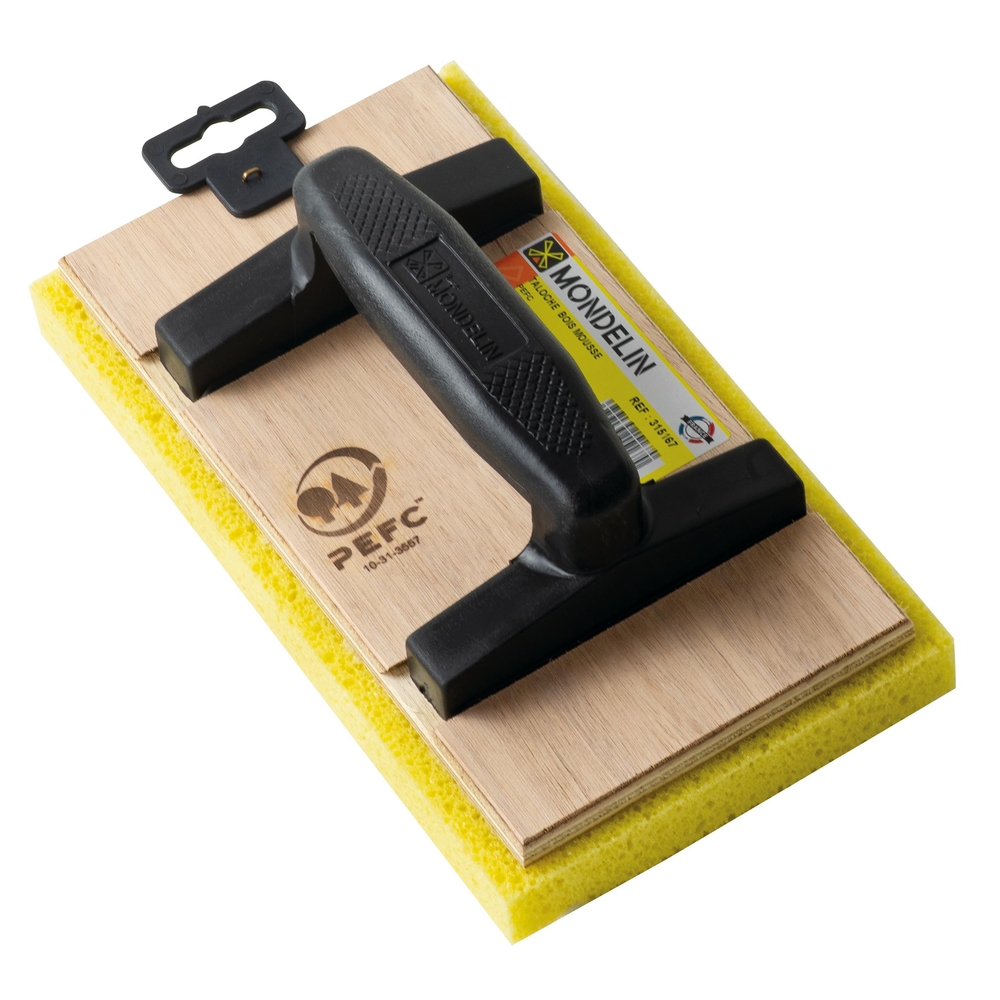 TALOCHE BOIS MOUSSE 18X33CMPOIGNEE CARREE MONDELIN - 315157