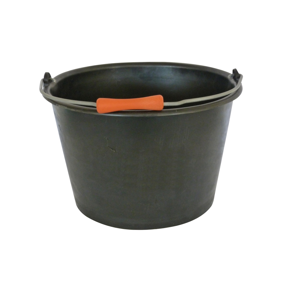 SEAU 16L PLASTIQUE NOIR EVASE CARRELEUR ANSE 6,3 MONDELIN - 341030