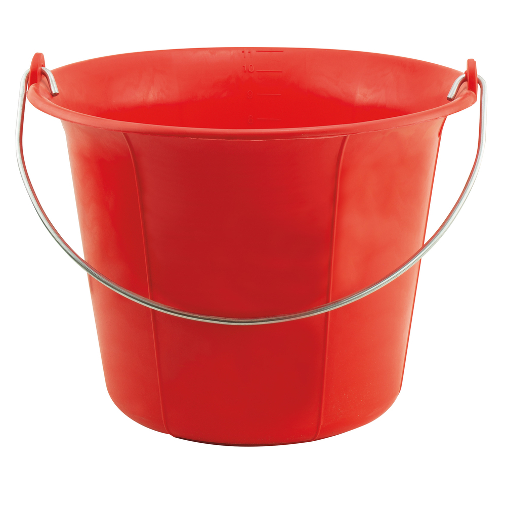 SEAU 11L ROUGE VIF ANSE 5,3MM - MONDELIN - 341210