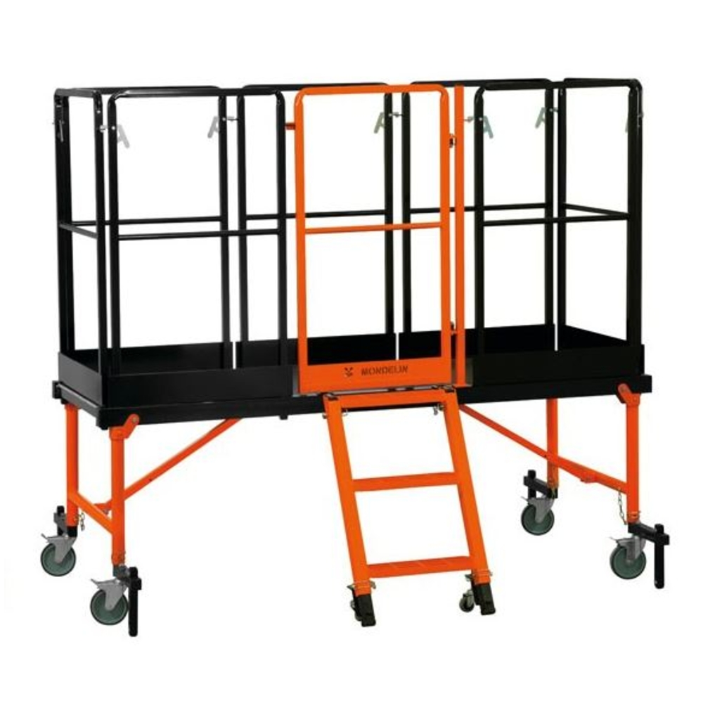 Plateforme de travail modulable hauteur de travail 3m plateau 190 cm x 60 cm MONDELIN 500800